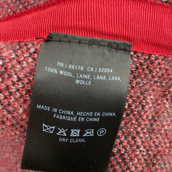 Field and Flower red black sweater coat from Anthropologie - Picture 3 of 5